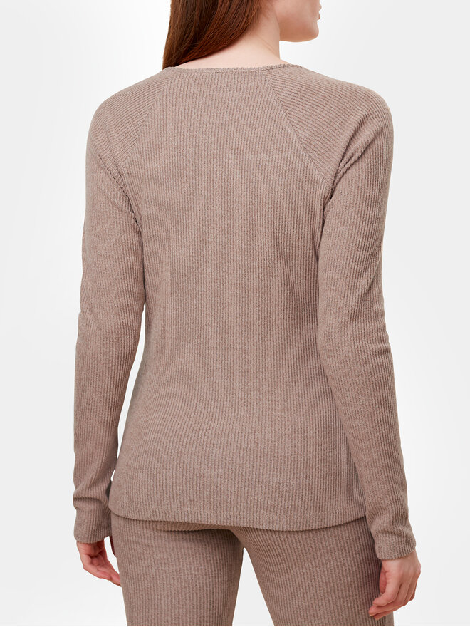 Triumph Triumph Μπλούζα πιτζάμας Thermal MyWear Top LSL 10216551 Μπεζ Regular Fit