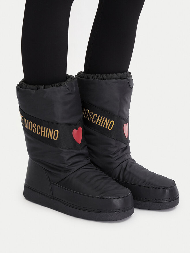 LOVE MOSCHINO Škornji za sneg LOVE MOSCHINO JA24032G0NISY000 Črna