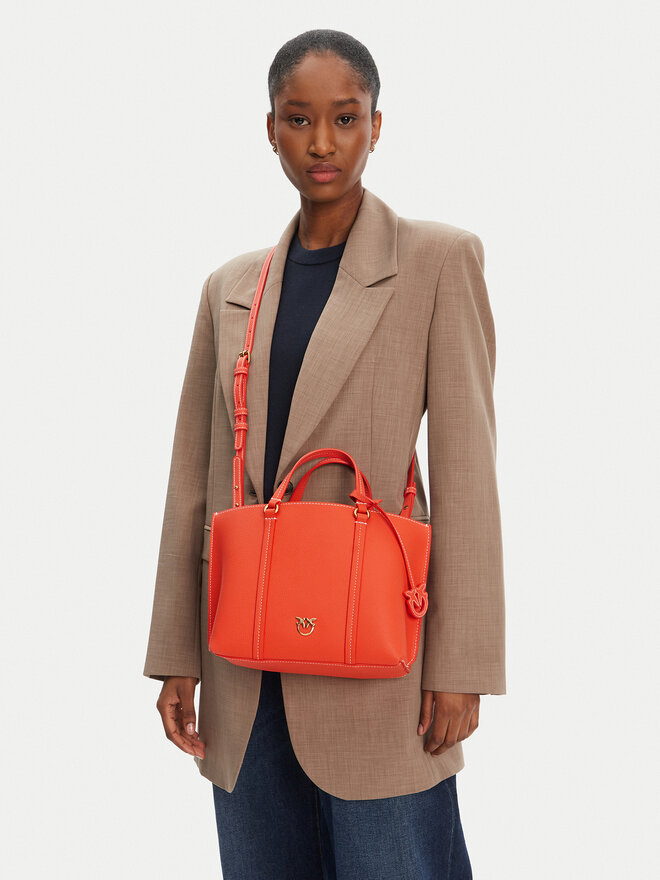PINKO Táska PINKO Carrie Shopper Classic AI 24-25 PLTT 102833 Piros