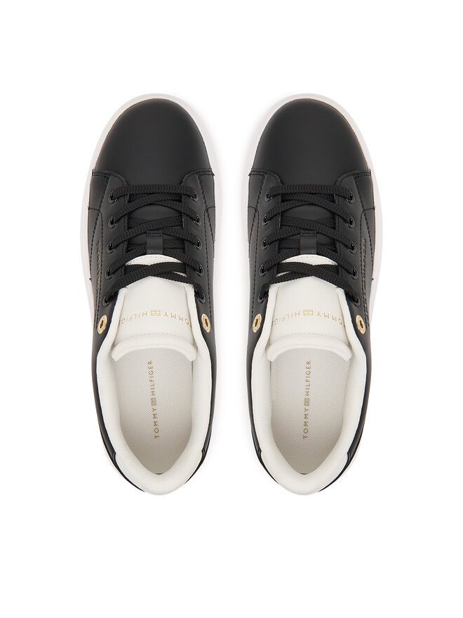 Tommy Hilfiger Sneakers Tommy Hilfiger Th Feminine Cupsole Leather FW0FW09105 Schwarz