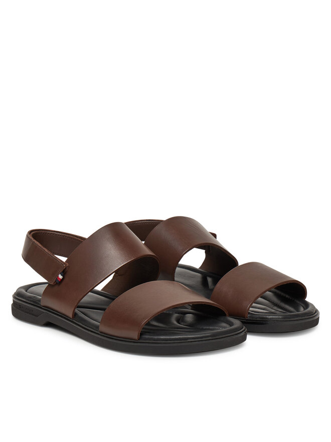 Tommy Hilfiger Sandali Tommy Hilfiger Premium Hilfiger Strappy Lh Sand FM0FM05356 Rjava