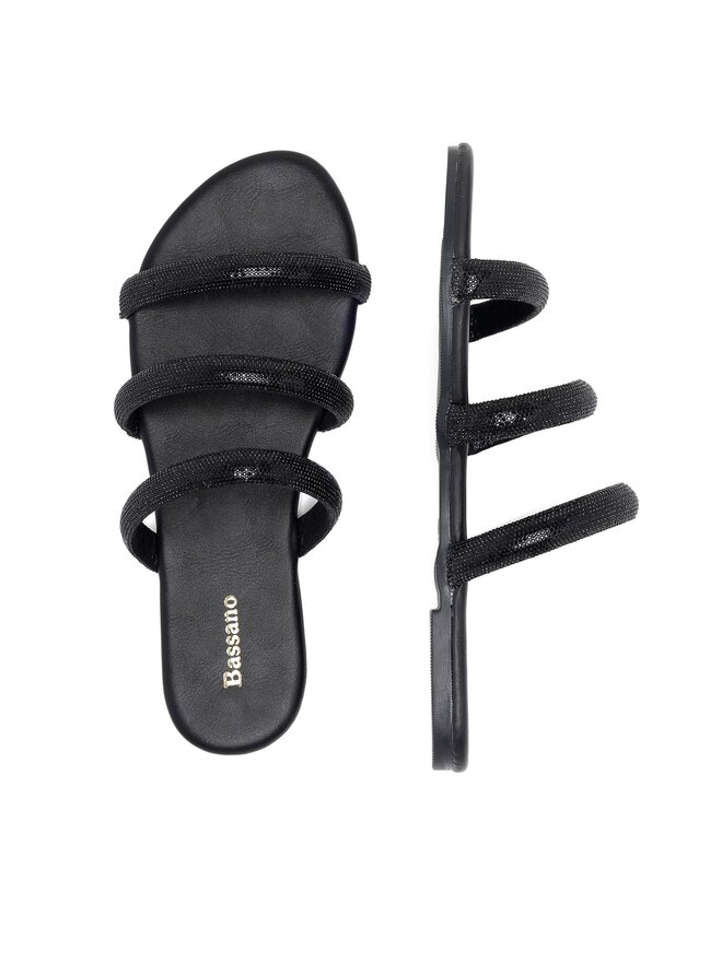 Bassano Pantoletten Bassano LC031022-1 Schwarz