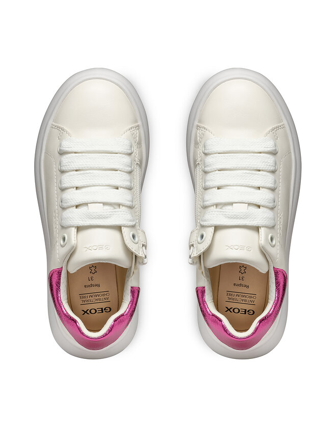 Geox Sneakersy Geox J Puffypop J55MRA 000BC C0563 S Bílá