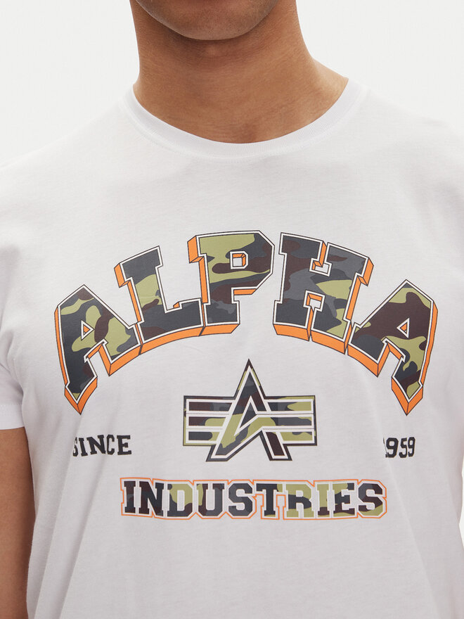 Alpha Industries Alpha Industries Camiseta Small Logo 146511 Blanco Regular Fit