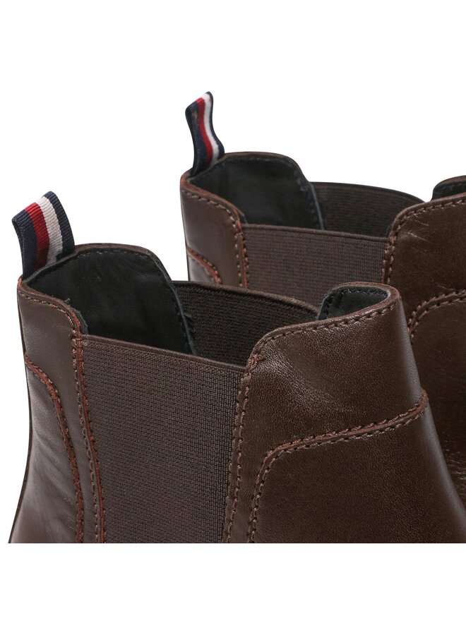 Tommy Hilfiger Ghete Jodhpur Tommy Hilfiger Elevated Rounded Lth Chelsea FM0FM04183 Maro