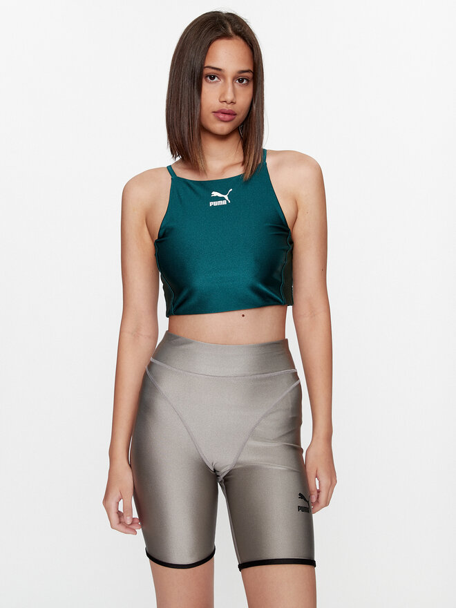 Puma Puma Felső T7 621462 Zöld Tight Fit