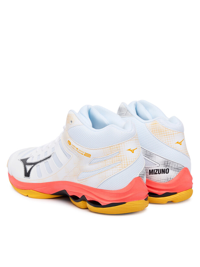 Buty halowe Mizuno Wave Voltage 2 Mid V1GA2465 Pomarańczowy