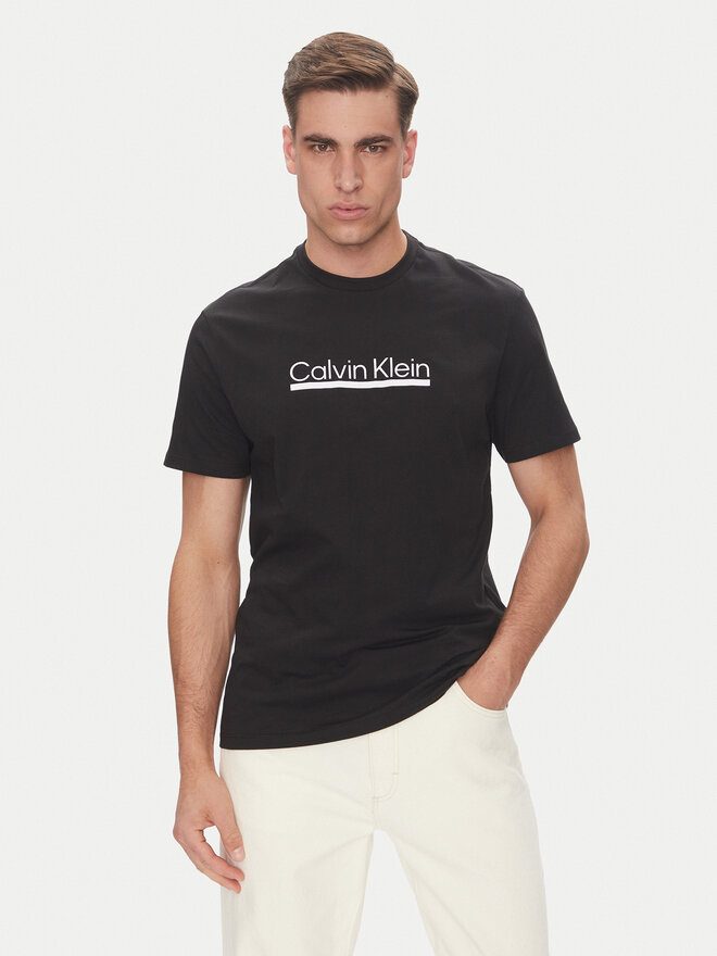 Calvin Klein Calvin Klein T-Shirt Outline Tape Graphic LV04RC852G Μαύρο Regular Fit