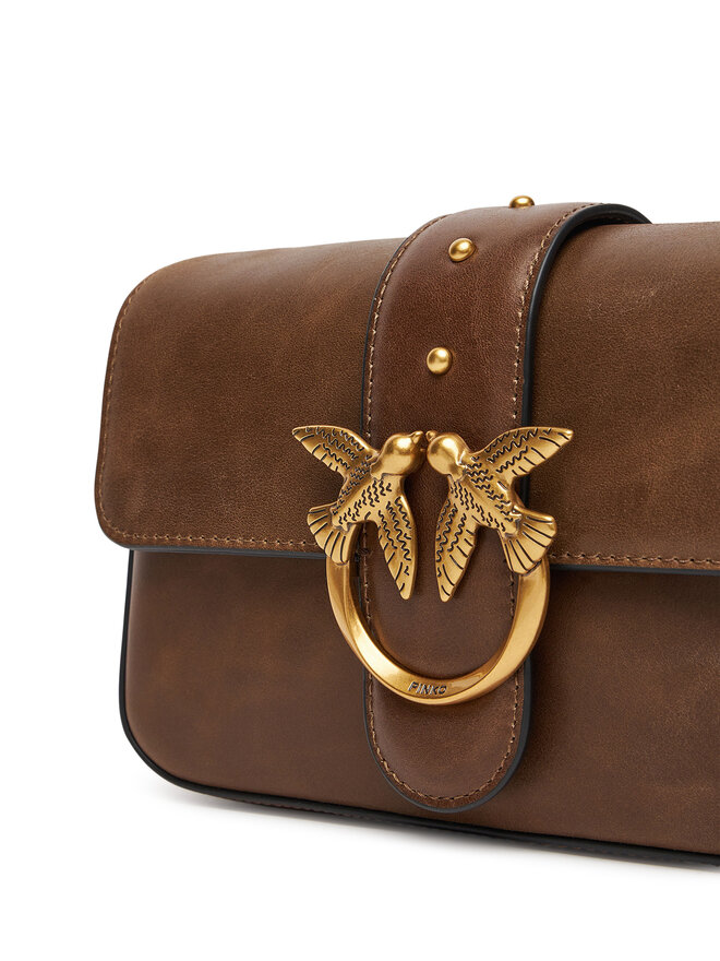 PINKO Bolso PINKO Love One Mini Slouchy Fl PE 25 PLTT 104340 A2C2 Marrón