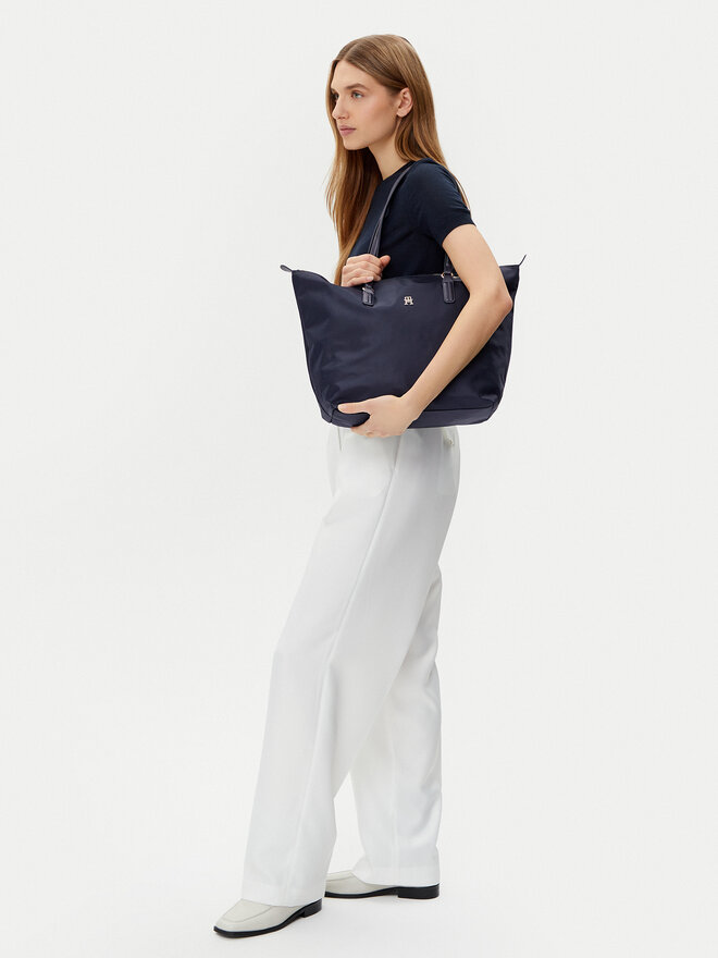 Tommy Hilfiger Bolso Tommy Hilfiger Poppy Th Tote AW0AW15639 Azul marino