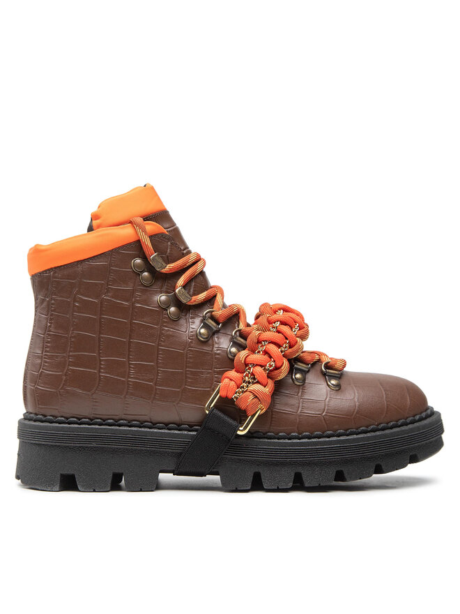 PINKO Trapery Pinko Zenzero Scarpa AI 22-23 BLKS1 1H2134 A07K Brązowy