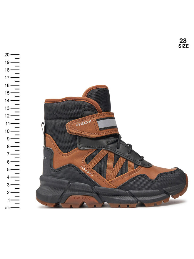 Geox Zimski škornji Geox J Flexyper Plus Boy J36LCD 0MEFU CR69B M Rjava