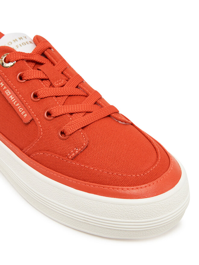 Tommy Hilfiger Sneakers Tommy Hilfiger Essential Vulc Textile Sneaker FW0FW08323 Portocaliu