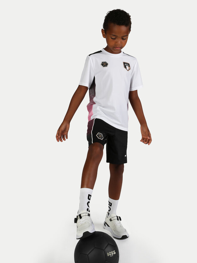 BOSS 2 pares de calcetines altos para niño BOSS J51743 Blanco