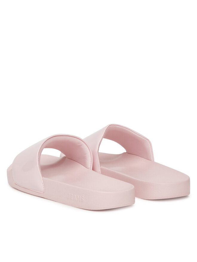 Tommy Jeans Klapki Tommy Jeans Flag Pool Slide Patent EN0EN02901 Różowy