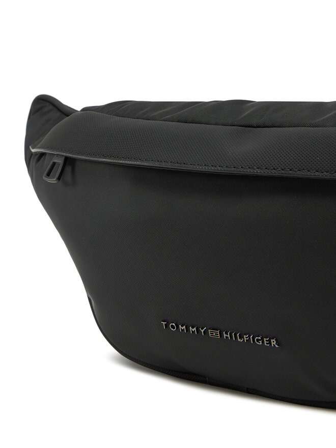 Tommy Hilfiger Saszetka nerka Tommy Hilfiger Th Repreve Bumbag AM0AM13188 Czarny