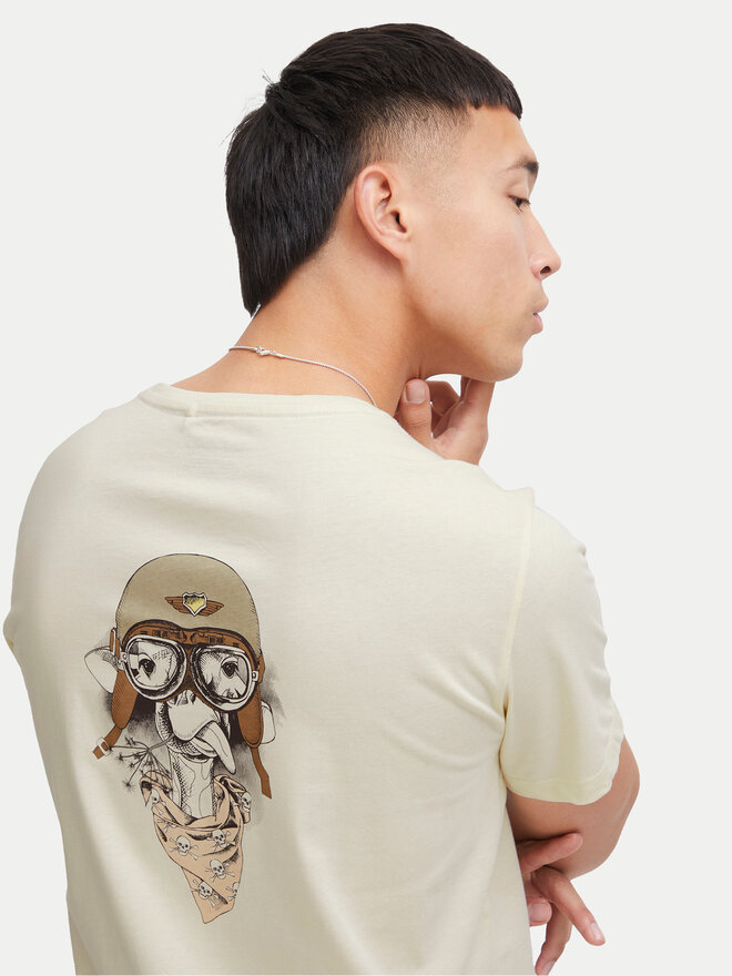 Blend Blend T-Shirt 20716511 Écru Regular Fit