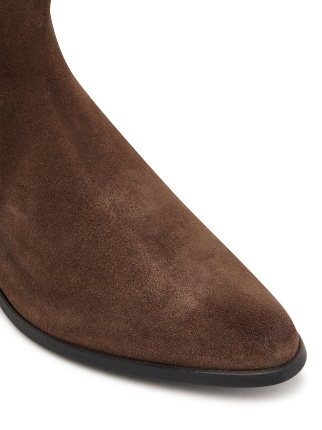 Tommy Hilfiger Škornji Tommy Hilfiger Pointy Zip Bootie FW0FW08981 Rjava