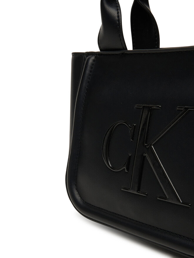 Calvin Klein Τσάντα Calvin Klein Bold Ck Small Tote With Strap LV04F3219G Μαύρο