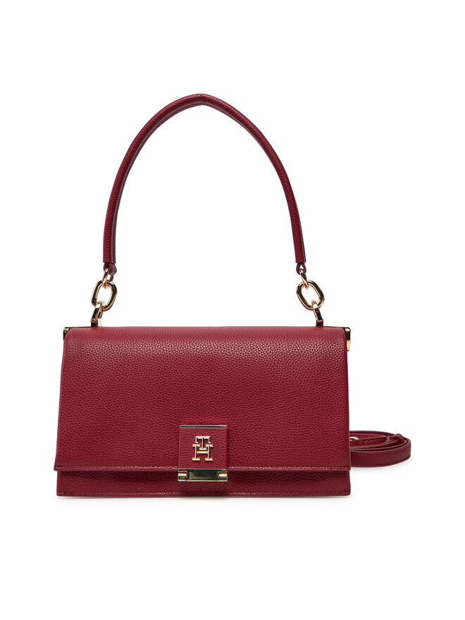 Tommy Hilfiger Ročna torba Tommy Hilfiger Th Her Med Crossover AW0AW17216 Rdeča