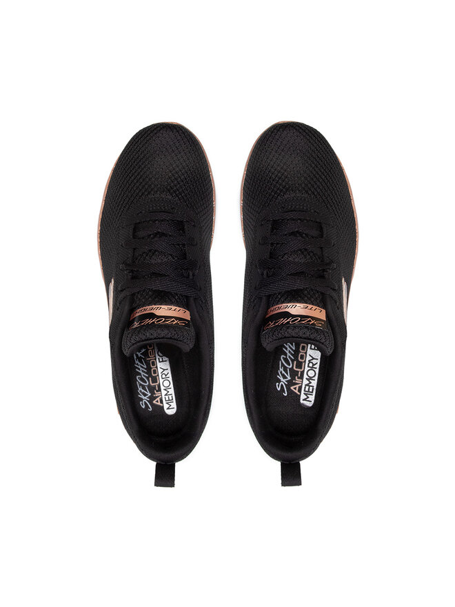 skechers flex appeal 3.0 black rose gold