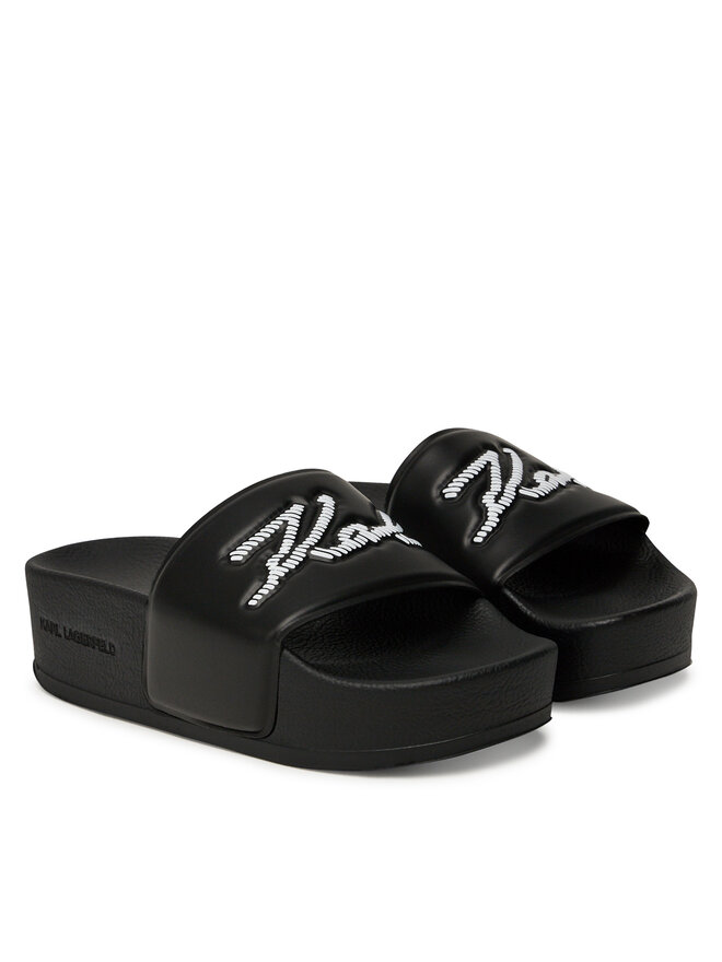 KARL LAGERFELD Şlapi KARL LAGERFELD Kondo Maxi KL80872 Negru