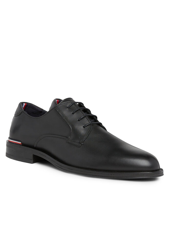 Tommy Hilfiger Polobotky Tommy Hilfiger Core Rwb Hilfiger Lth Shoe FM0FM04867 Černá