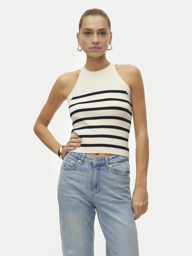 Vero Moda Vero Moda Топ Saba 10306826 Бежевий Slim Fit