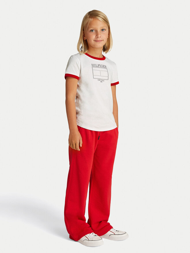 Tommy Hilfiger Tommy Hilfiger Marškinėliai KG0KG08528 S Balta Regular Fit