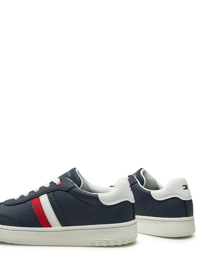 Tommy Hilfiger Снікерcи Tommy Hilfiger Stripe Low Cut Lace-Up Sneaker T3X9-33851-1269 S Cиній