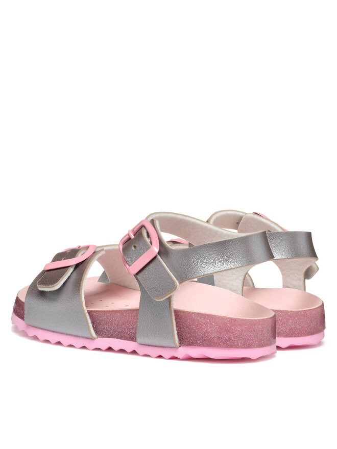Geox Sandali Geox J Adriel J558MI 000NF C0566 D Srebrna