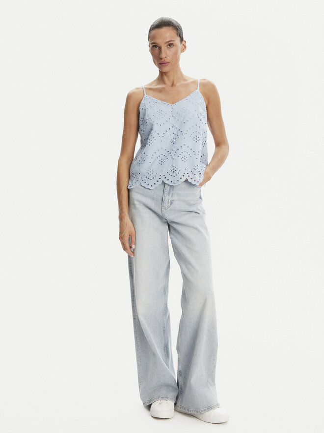 Pieces Pieces Top Vilde 17156563 Svijetloplava Regular Fit