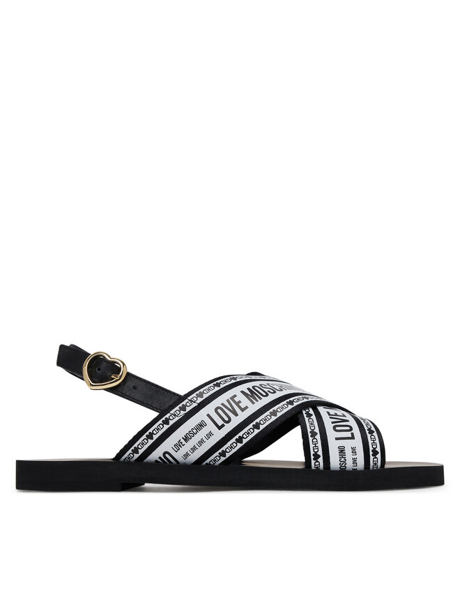 LOVE MOSCHINO Sandály LOVE MOSCHINO San Lod Micro20 JA16142G0MIX200A Černá