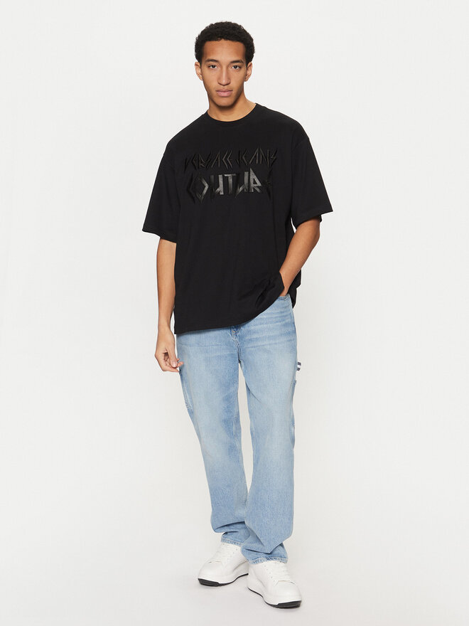 Versace Jeans Couture Versace Jeans Couture Camiseta 78GAHE02 Negro Regular Fit