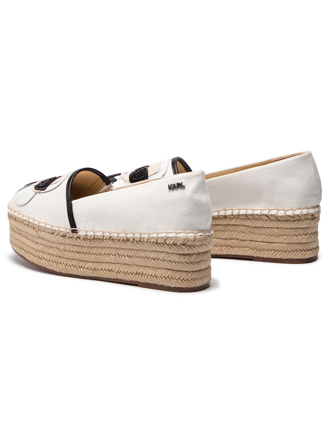KARL LAGERFELD Espadryle KARL LAGERFELD KL80311 Biały