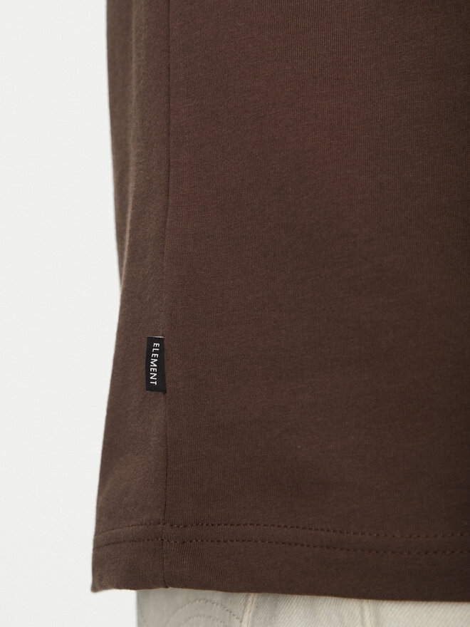 Element Element Camiseta ELYZT00512 Marrón Relaxed Fit