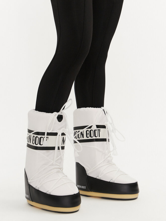 Moon Boot Škornji za sneg Moon Boot Mb Icon Nylon 80D1400440 Bela