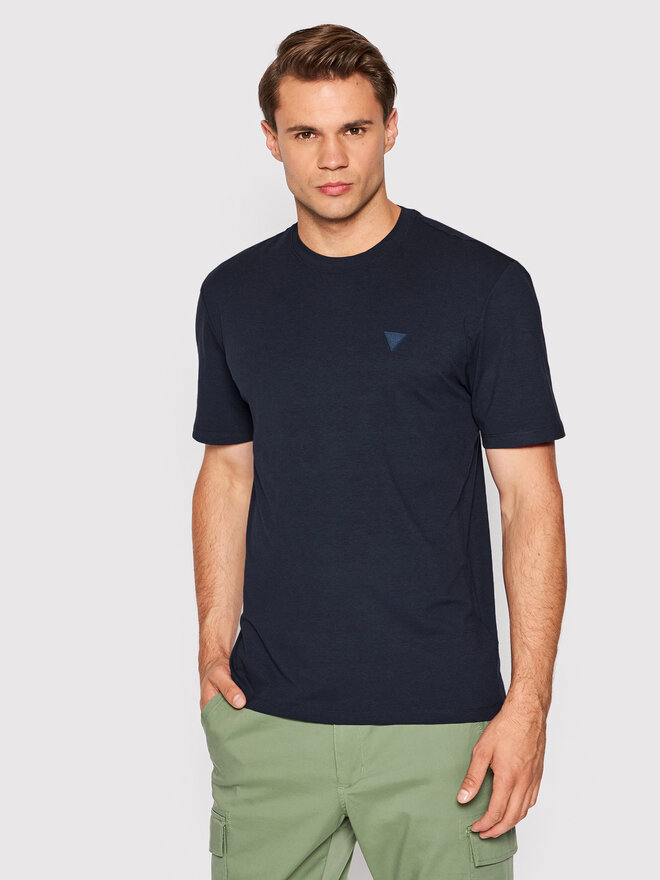 Guess Guess Marškinėliai Z2YI12 JR06K Tamsiai mėlyna Regular Fit