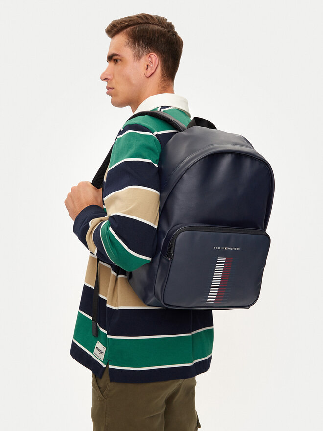 Tommy Hilfiger Plecak Tommy Hilfiger Foundation Pque AM0AM12973 Granatowy