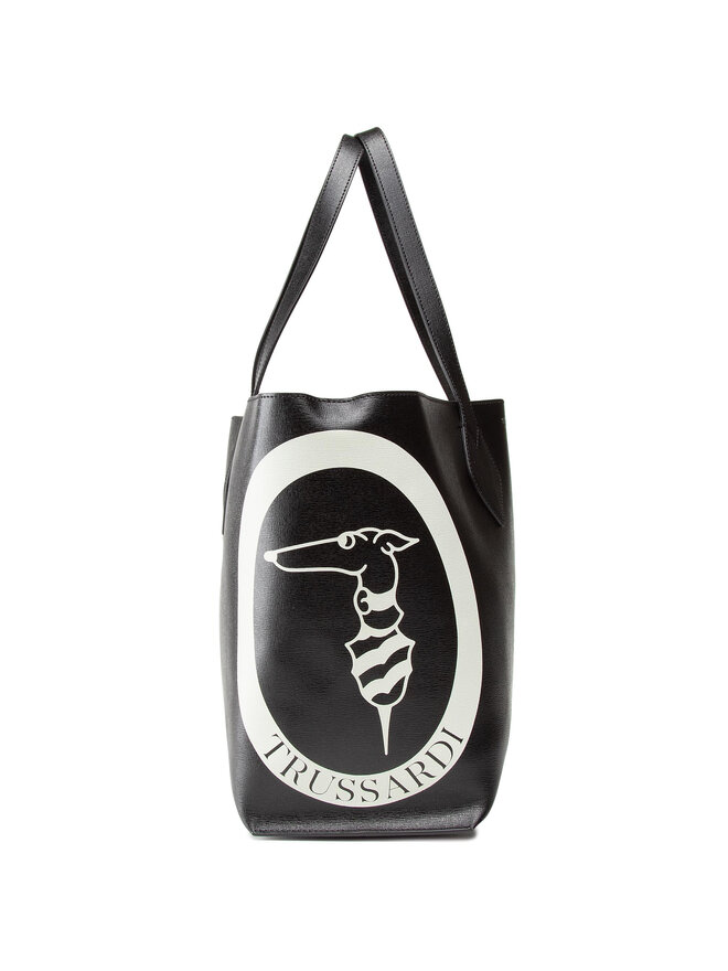 Trussardi Τσάντα Trussardi Logo Pop Shopping Md 75B01065 Μαύρο