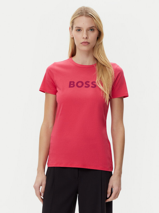 BOSS BOSS Футболка C_Elogo_5 50501139 Рожевий Regular Fit
