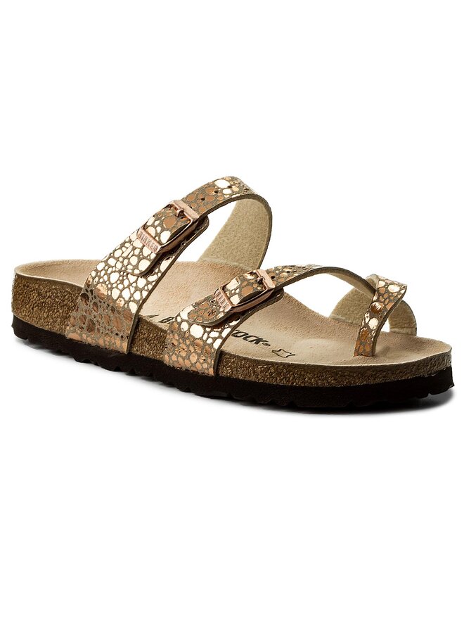 Birkenstock arizona metallic stone copper deals