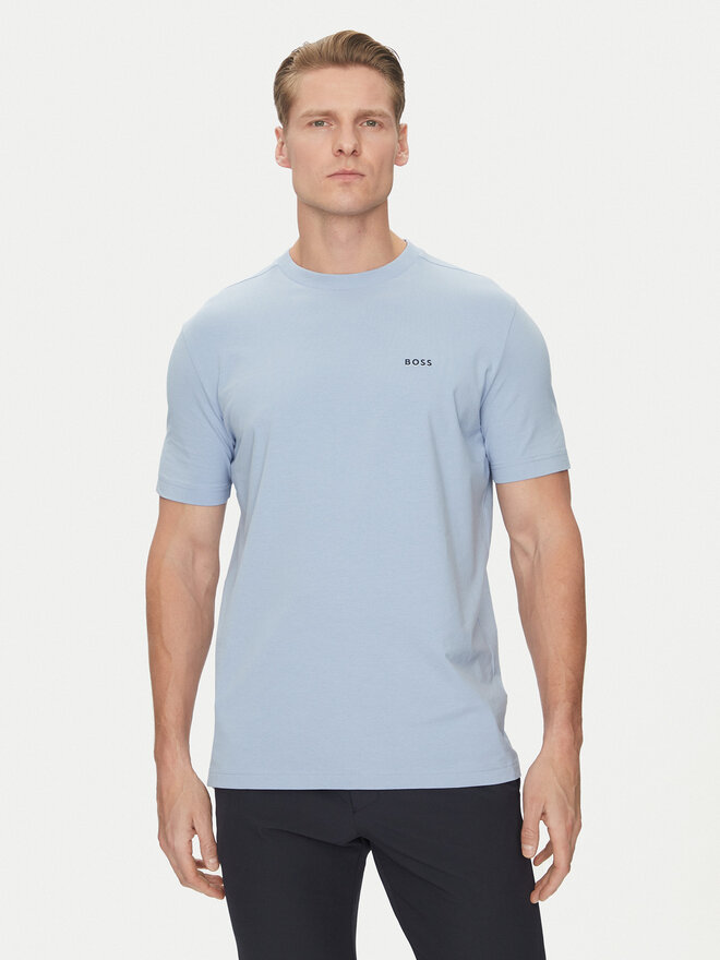 BOSS BOSS Camiseta 50506373 Celeste Regular Fit