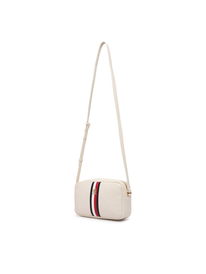 Tommy Hilfiger Handtasche Tommy Hilfiger Th Corp Ess Camera Bag AW0AW19333 Creme