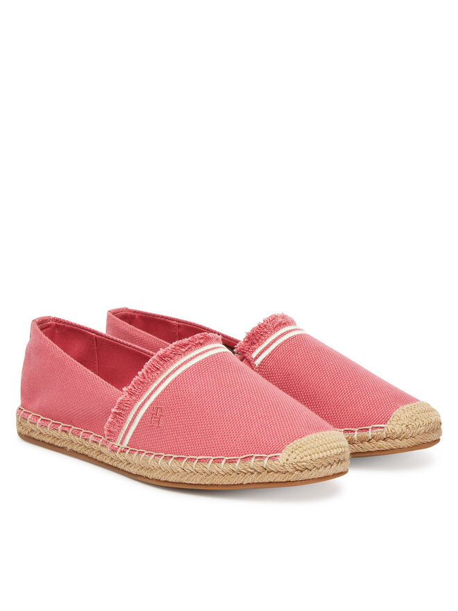 Tommy Hilfiger Espadrile Tommy Hilfiger Fringe Canvas Closed Espadrille FW0FW08881 Ružičasta