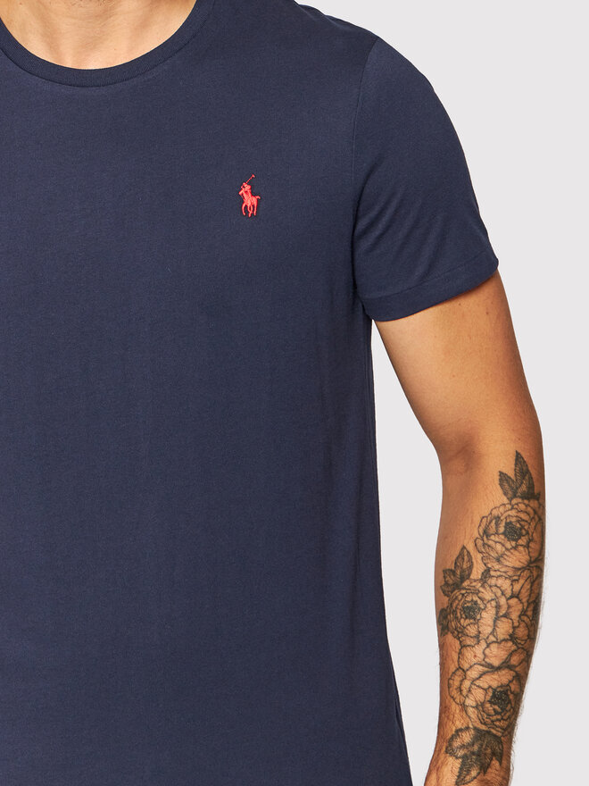 Polo Ralph Lauren Polo Ralph Lauren T-Shirt Bsr 710680785 Dunkelblau Custom Slim Fit