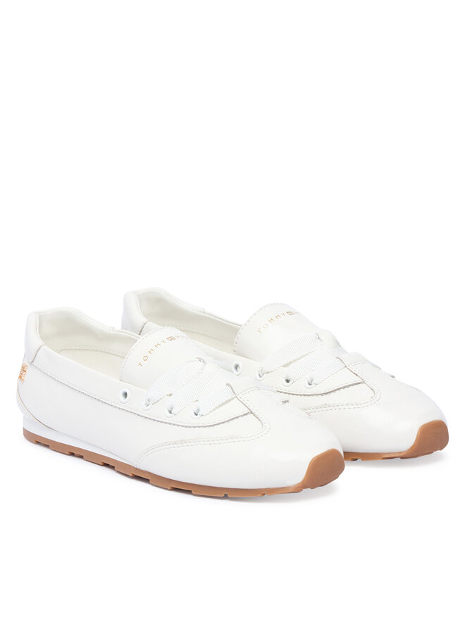 Tommy Hilfiger Ballerinas Tommy Hilfiger Bella Ballet Sneaker FW0FW09449 Weiß