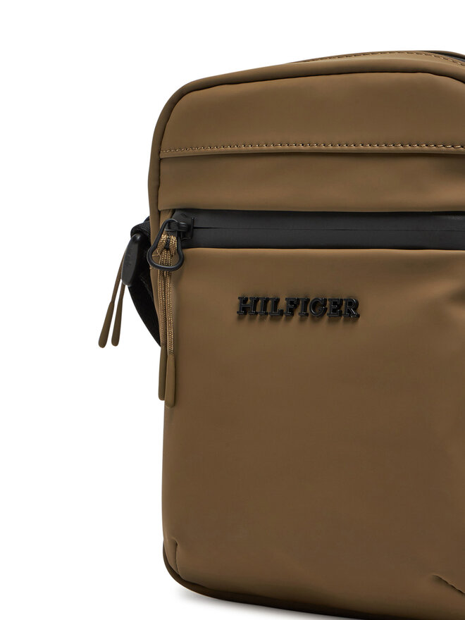 Tommy Hilfiger Плоска сумка Tommy Hilfiger Th Tpu Mini Reporter AM0AM13498 Коричневий
