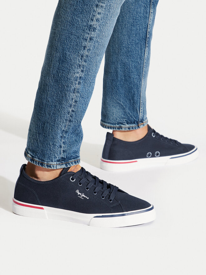Pepe Jeans Tenisky Pepe Jeans Kenton Smart 22 PMS30811 Tmavomodrá