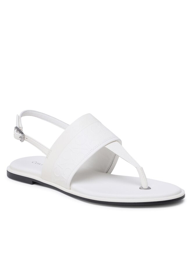 Calvin Klein Sandales Calvin Klein Almond Tp Sandal HW0HW01536 Écru